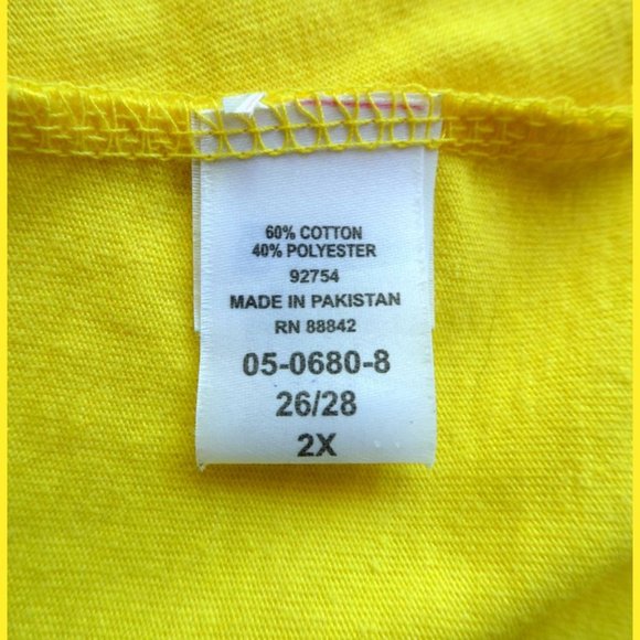 Woman Within Yellow Tee Dress 2X - Picture 7 of 8